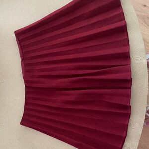 Theory Rich Burgundy Mini Skirt